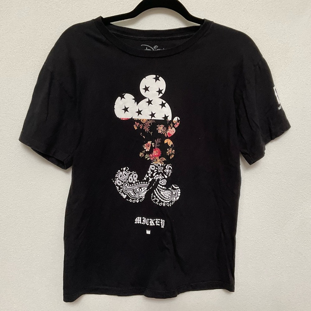 Disney Collection By Neff Multi Pattern Mickey Mouse Outline T-Shirt Size Large